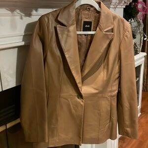 Gorgeous, Gorgeous Beige Leather Coat by JLC